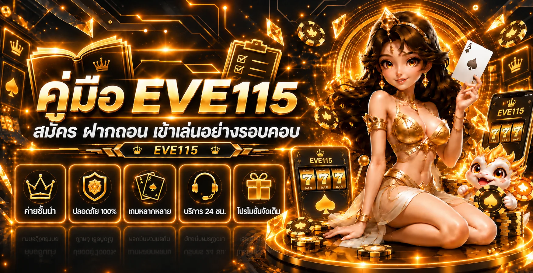 eve115 คู่มือสมัคร ฝากถอน และเริ่มใช้งานอย่างรอบคอบ